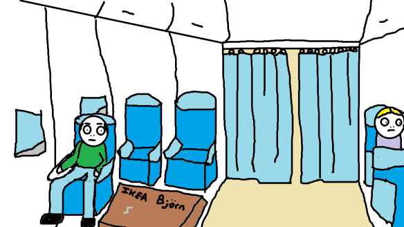 1st class seat unassembled